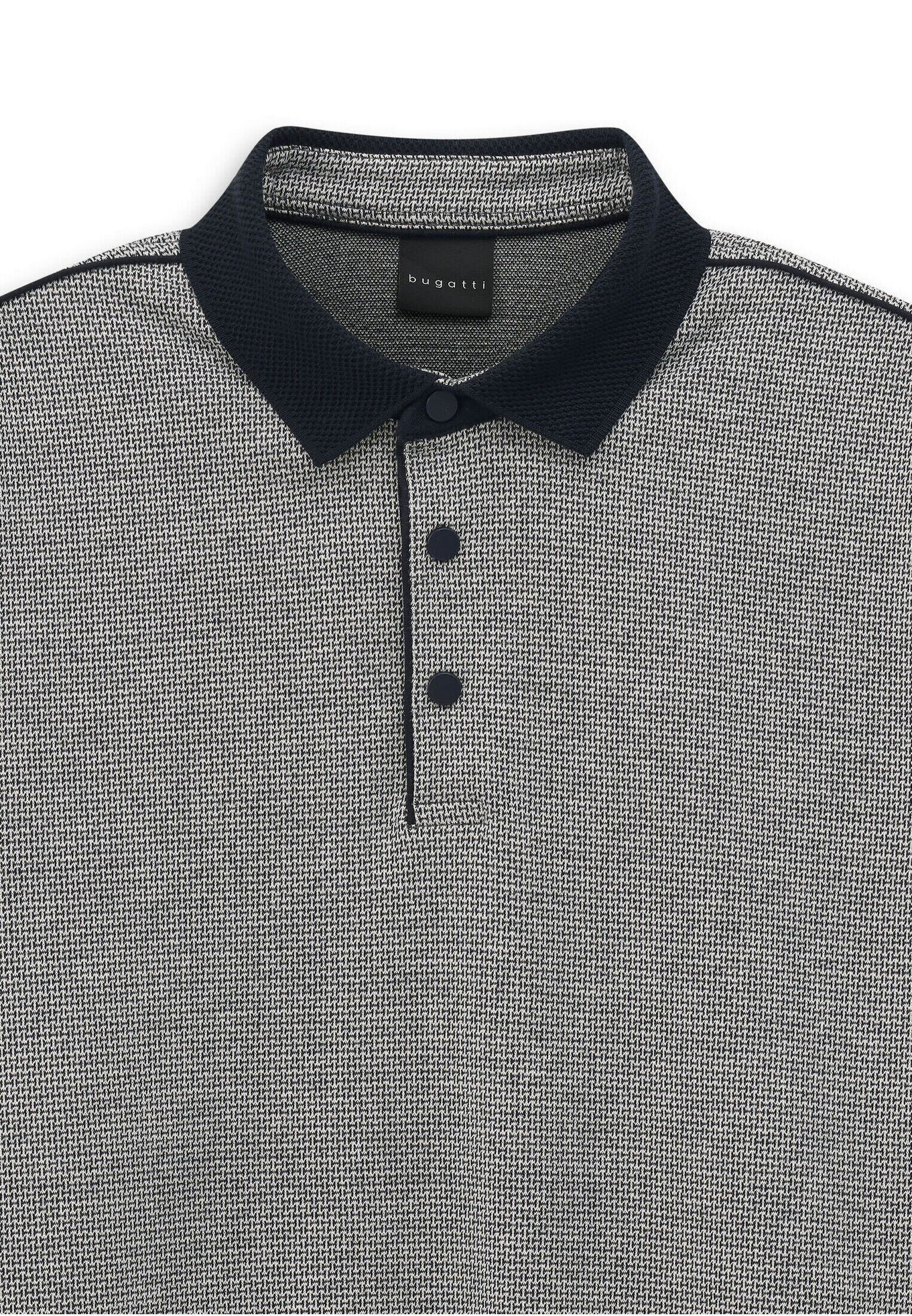 bugatti Polokragenpullover »Modern Fit« mit Druckknöpfen
