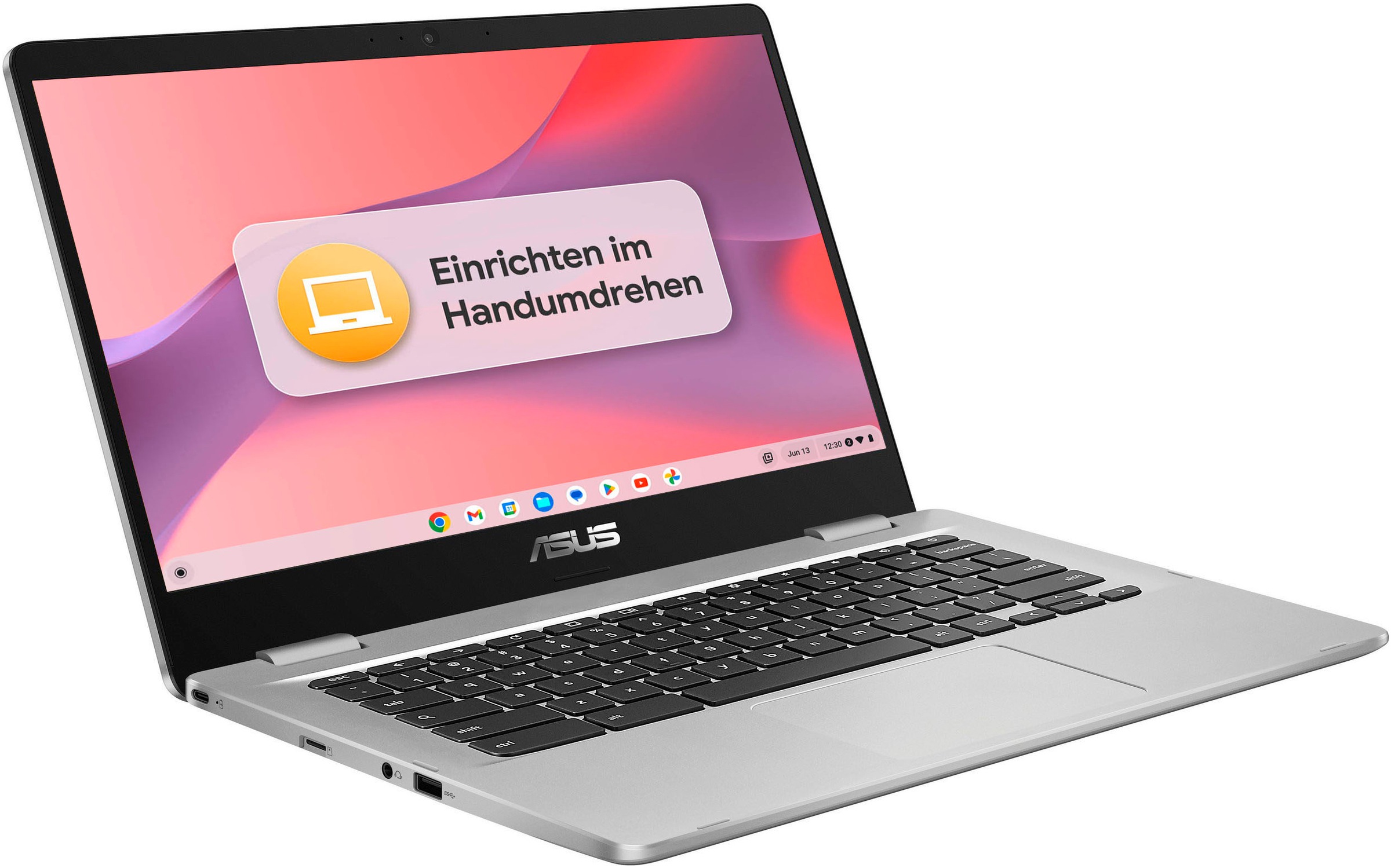Asus Chromebook »Chromebook C424MA-BV0305«, 35,6 cm, / 14 Zoll, Intel, Celeron, UHD Graphics 600, ChromeOS, Clamshell Laptop