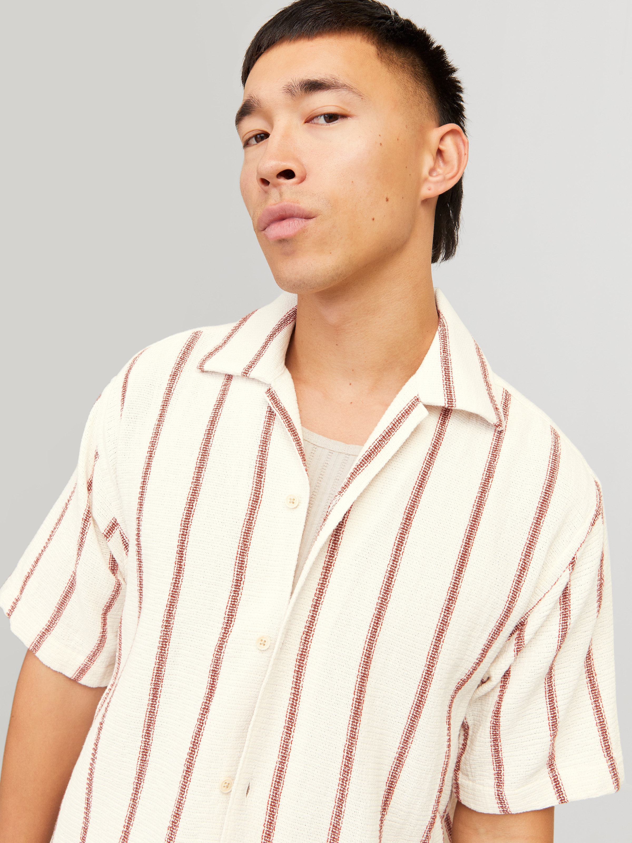Jack & Jones Kurzarmhemd »JORCOBA STRIPE RESORT SHIRT SS SN«